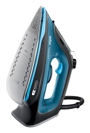 Braun TexStyle 5 Ångstrykjärn Keramisk stryksula 2600 W Svart, Blå