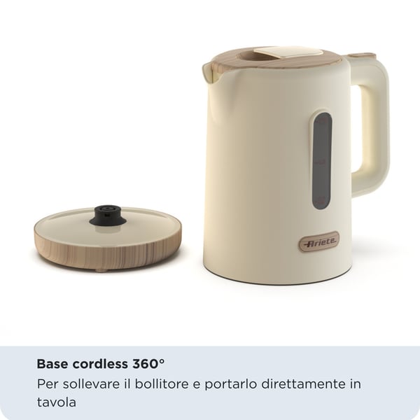 Ariete Wasserkocher ARI-2846-BG elkedel 1,7 L 2200 W Beige