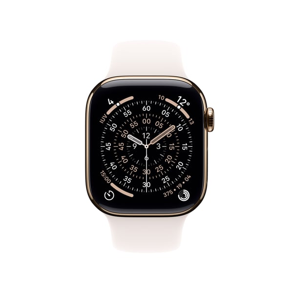 Apple Watch Series 11 OLED 42 mm Digital 374 x 446 pixel Berøringsskærm 5G Titanium Wi-Fi GPS (satellit)
