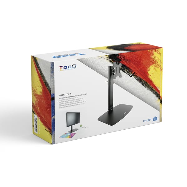 TooQ DB1127TN-B skærmbeslag og -stativer 68,6 cm (27") Skrivebord Sort