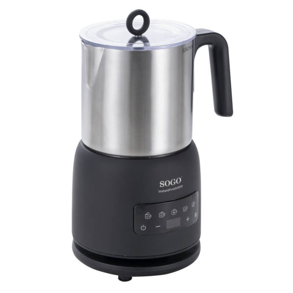 Sogo KET-SS-7720 Mælkeskummer og varmeapparat Automatisk mælkeskummer/varmer Sort, Rustfrit stål
