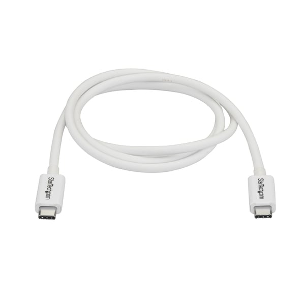 StarTech.com TBLT3MM1MW Thunderbolt kabel 1 m 20 Gbit/sek. Hvid