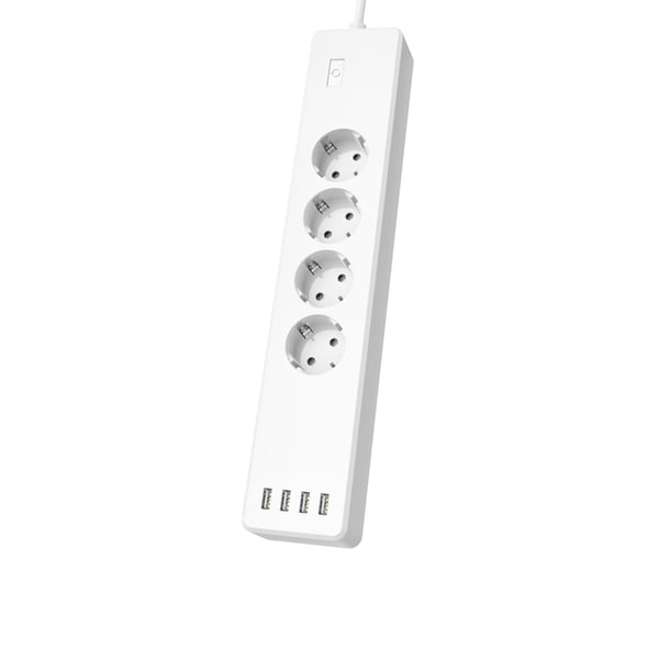 Hama 00176574 stikdåse 1 m 4 AC stikkontakt(er) Indendørs Hvid Hama 00176574 stikdåse 1 m 4 AC stikkontakt(er) Indendørs Hvid