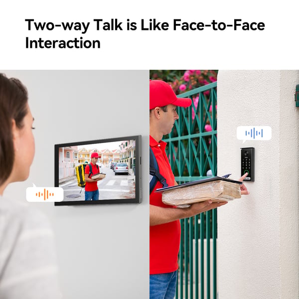 Imou VDP7 video samtalesystem 5 MP 17,8 cm (7") Sort