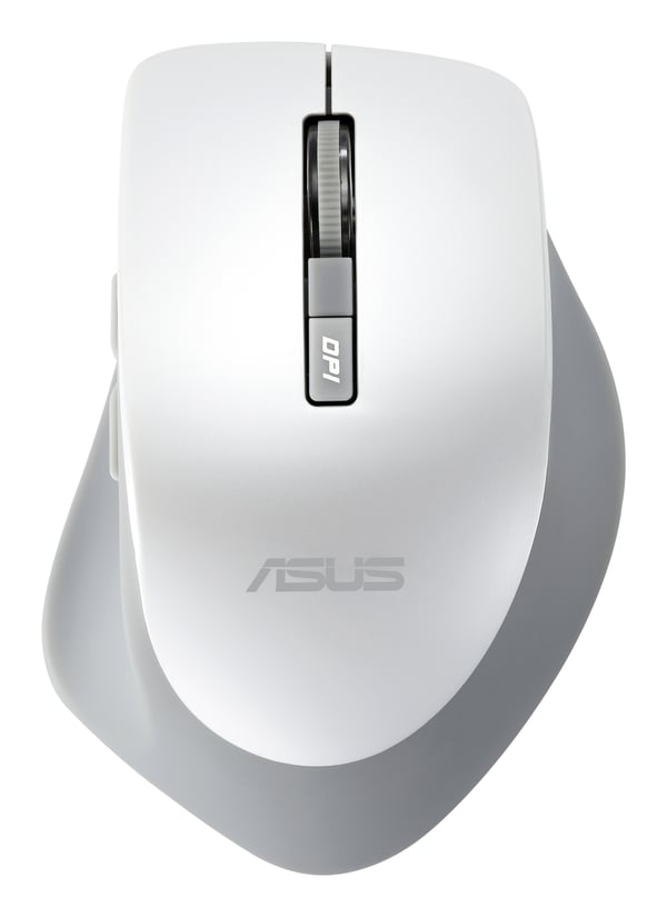 ASUS WT425 - Mus - För högerhänta - optisk - 6 knappar - trådlös - 2,4 GHz - trådlös mottagare