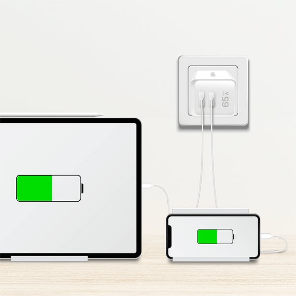 LogiLink PA0367 oplader til mobil enhed Universel Hvid Vekselstrøm Hurtig opladning Indendørs