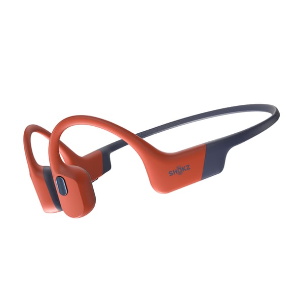 SHOKZ OpenSwim Pro Headset Trådløs Halsbånd Sport Bluetooth Sort, Rød