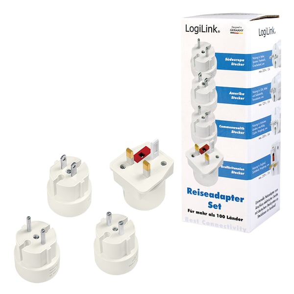 LogiLink PA0186 pistorasia-adapteri Valkoinen