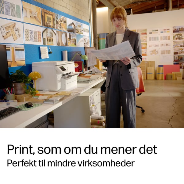 HP OfficeJet Pro 9730e Trådløst All-in-One Farve Printer, Instant Ink; 2-sidet printning