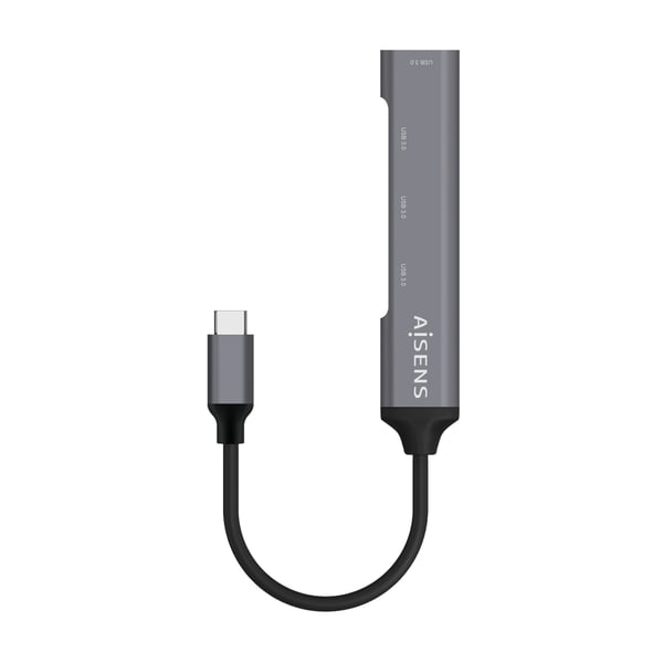 AISENS A109-0541 gränssnittshubbar USB 3.2 Gen 1 (3.1 Gen 1) Type-C 5000 Mbit/s Grå