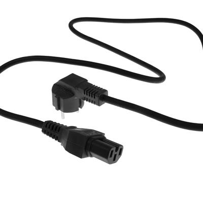 ACT AK5313 strömkablar Svart 2 m CEE7/7 C15 coupler
