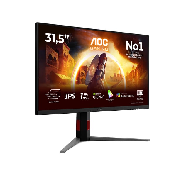 AOC G4 U32G4U computerskærm 80 cm (31.5") 3840 x 2160 pixel 4K Ultra HD Sort, Rød