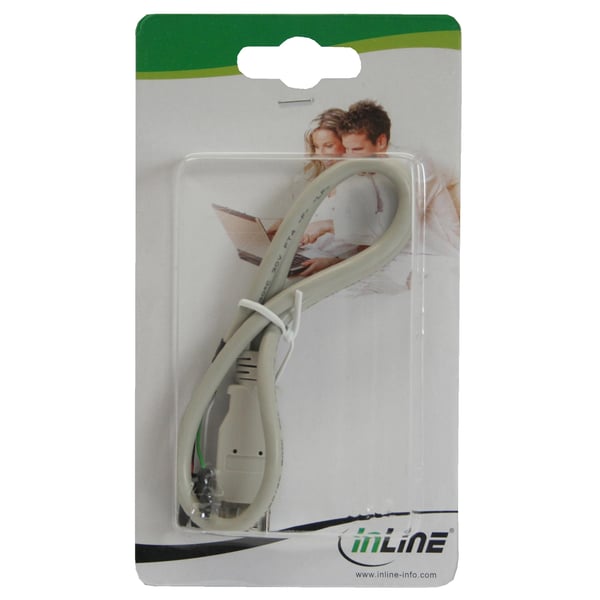 InLine 33440B USB-kablar 0,4 m Beige