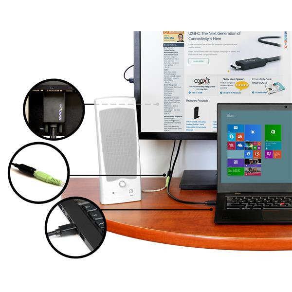 StarTech.com MDP2VGAAMM3M videokabel adapter 3 m Mini DisplayPort VGA (D-Sub) + 3.5mm Sort