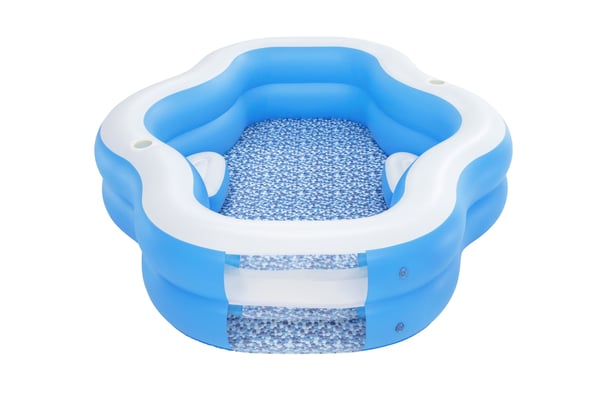 Bestway 54409 swimmingpool til over jorden Oppustelig pool Oval Blå, Hvid