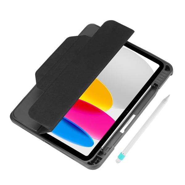 DEQSTER Rugged MAX Case für iPad 10.9" (10. Gen.), Schwarz