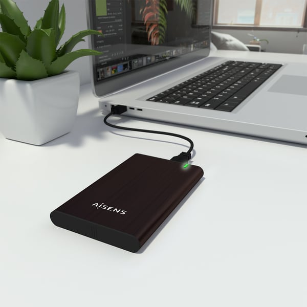 AISENS ASE-2525BWN drevkabinet HDD kabinet Brun 2.5"