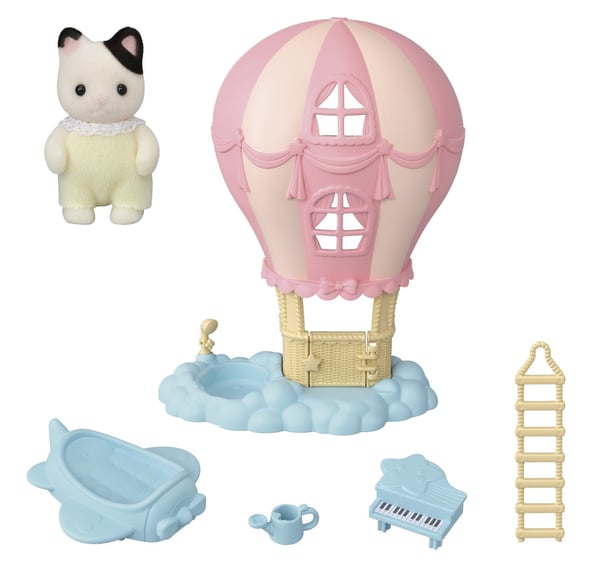 Sylvanian Families Baby Ballon Legehus med figur