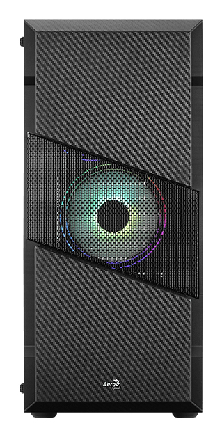 Aerocool Menace Saturn RGB Midi Tower Musta