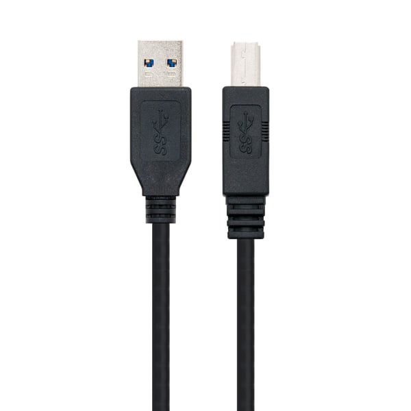 Nanocable 10.01.0802-BK USB-kabel USB 3.2 Gen 1 (3.1 Gen 1) 2 m USB A USB B 5 Gbit/sek. Sort