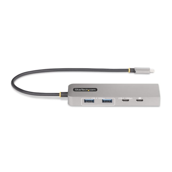 StarTech.com 3-Port USB-C Hub, 2.5GbE, 100W Power Delivery, USB 3.2 10Gbps