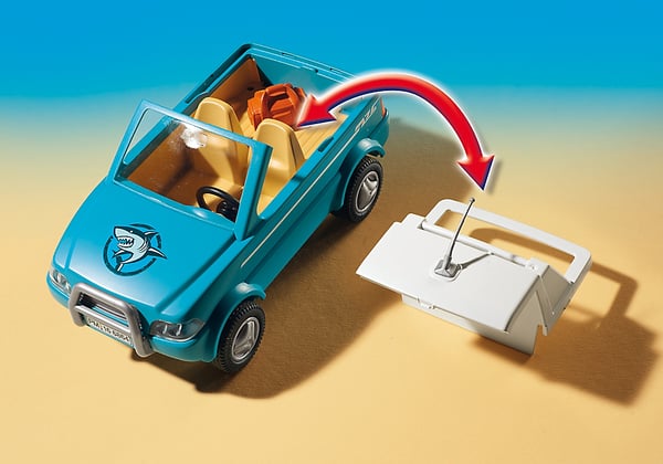 Playmobil Summer Fun Surfer Pickup with Speedboat