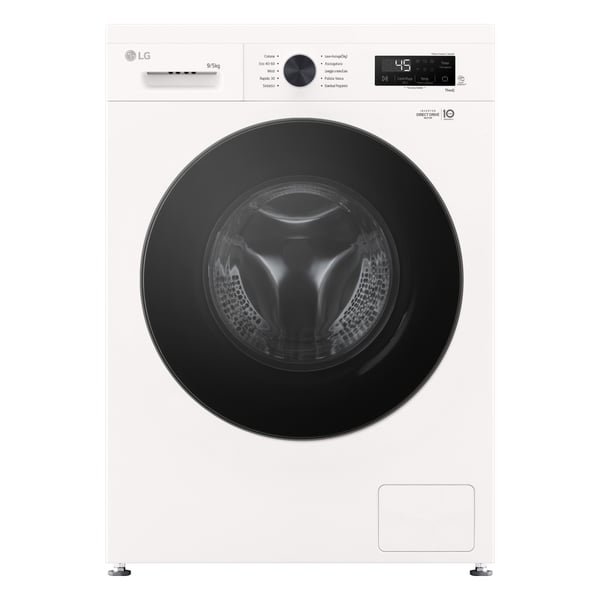 LG W4NX1095NWB kuivaava pyykinpesukone Vapaasti seisova Edestä täytettävä Valkoinen