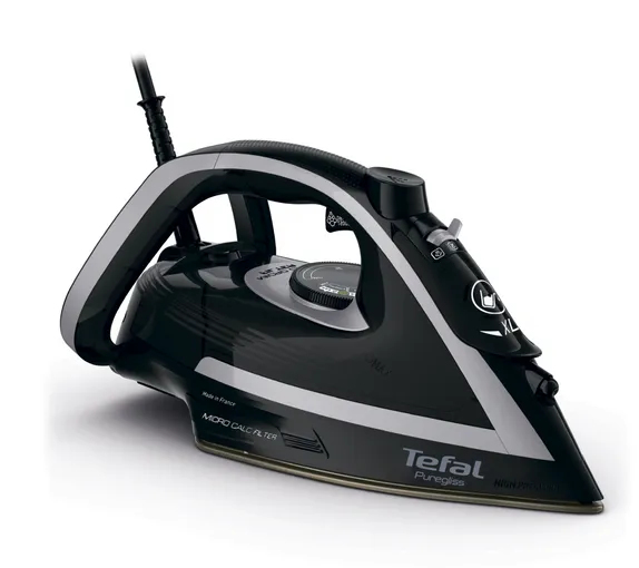Tefal Puregliss FV8062E0 silitysrauta Kuiva- & höyrysilitysrauta Durilium AirGlide Autoclean soleplate 3000 W Musta, Harmaa Tefal Puregliss FV8062E0 silitysrauta Kuiva- & höyrysilitysrauta Durilium AirGlide Autoclean soleplate 3000 W Musta, Harmaa