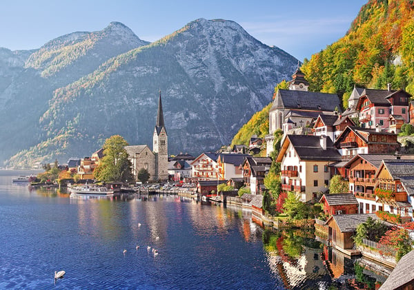 Castorland Hallstatt, Austria 500 pcs Puslespil 500 stk Landskab