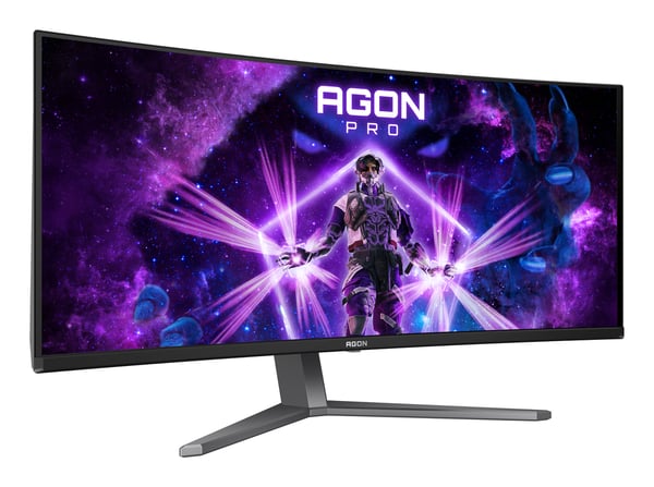 AOC AGON PRO AG346UCDAM computerskærm 86,4 cm (34") 3440 x 1440 pixel Wide Quad HD QD-OLED Sort, Grå