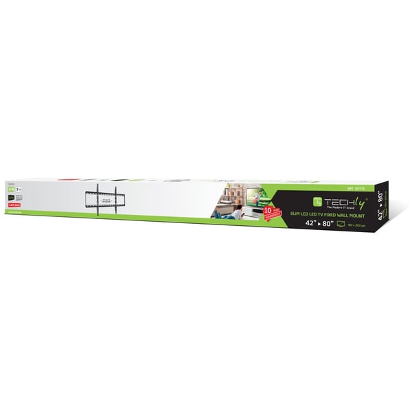 Techly ICA-PLB 162XL tv-fäste 2,03 m (80") Svart