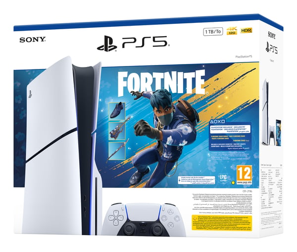 Sony Interactive Entertainment PlayStation 5 1 TB Wi-Fi Sort, Hvid