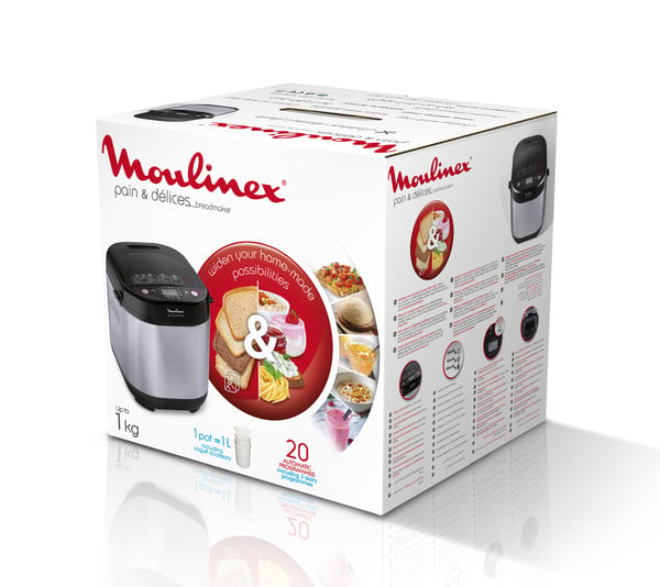 Moulinex OW240E bagemaskine 720 W Sort, Rustfrit stål