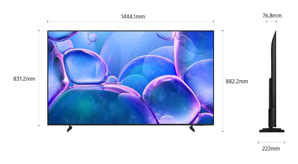 Samsung UE65U7000FU 165,1 cm (65") 4K Ultra HD Smart TV Wi-Fi Sort
