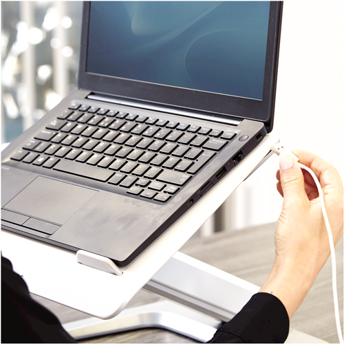 Fellowes 8064401 Ställ för bärbara datorer Ställ till bärbara datorer Vit 48,3 cm (19")