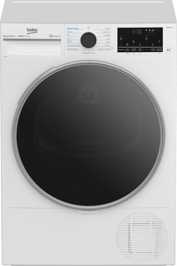 Beko BT96DBS kuivausrumpu Vapaasti seisova Edestä täytettävä 9 kg Valkoinen