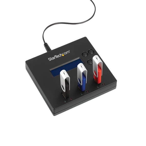 StarTech.com 1:2 Fristående USB 2.0 USB-minnesduplicerare och -raderare