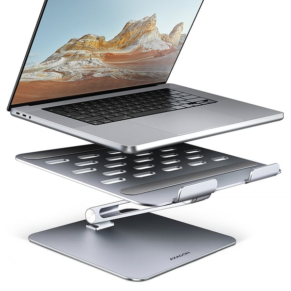 Axagon STND-LQ laptop stativ Stander til laptop og tablet Grå 43,9 cm (17.3")