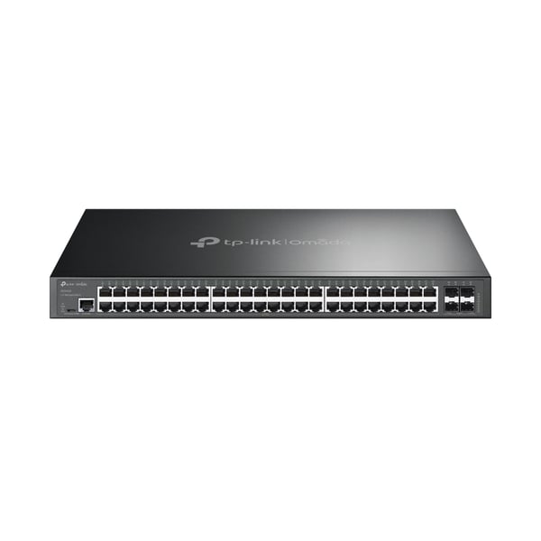 TP-Link Omada SG3452X netværksswitch Administreret L2+ Gigabit Ethernet (10/100/1000) 1U Sort TP-Link Omada SG3452X netværksswitch Administreret L2+ Gigabit Ethernet (10/100/1000) 1U Sort