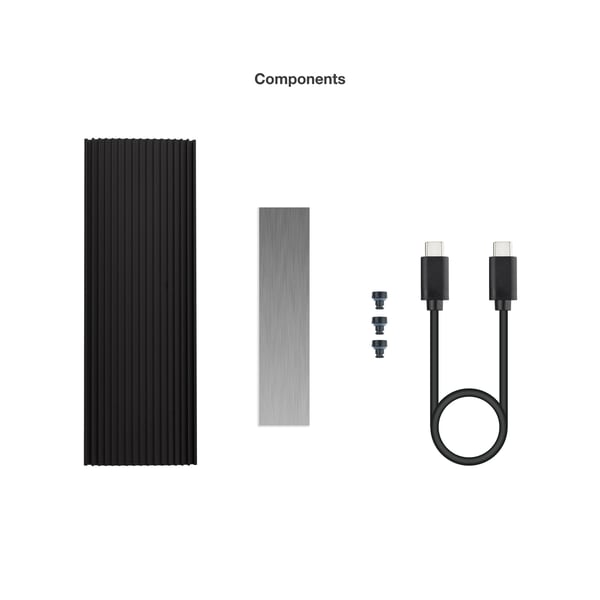 TooQ TQE-2230B Hölje för lagringsenheter SSD-inkapsling Svart M.2