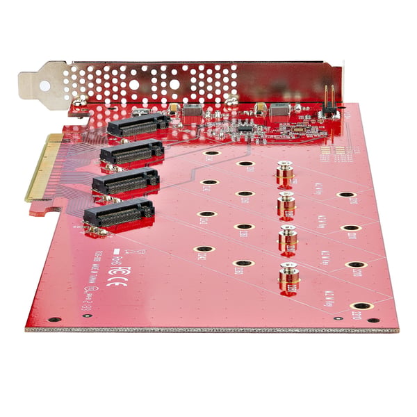 StarTech.com QUAD-M2-PCIE-CARD-B nätverkskort/adapters Intern M.2