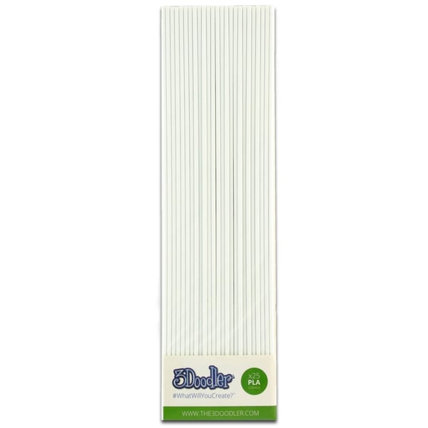 3Doodler PL06-SNOW 3D print materiale Polymælkesyre (PLA) Hvid 2 g