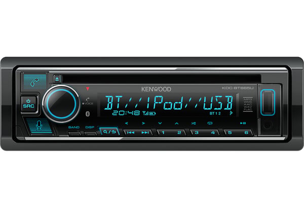 Kenwood KDC-BT665U radio/digitalmottagare för bil Svart 200 W Bluetooth