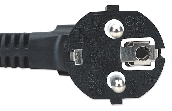 Manhattan 300148 strömkablar Svart 1,8 m CEE7/4 C13 coupler