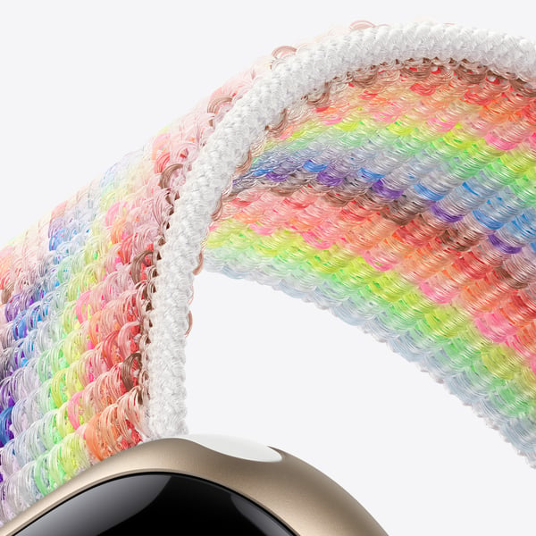 Apple MJ5A4ZM/A smarta bärbart tillbehör Band Multifärg Nylon, Återvunnen polyester, Recycled spandex