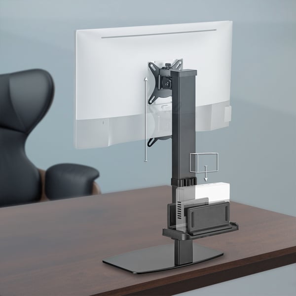 AISENS DT32TSR-165 skærmbeslag og -stativer 81,3 cm (32") Skrivebord Sort