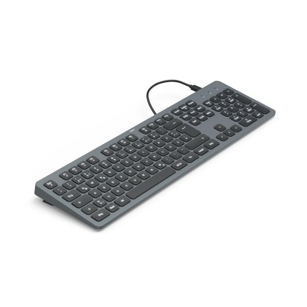 Hama USB-näppäimistö \"CK-400\", valaistu, langallinen, musta, QWERTZ DE
