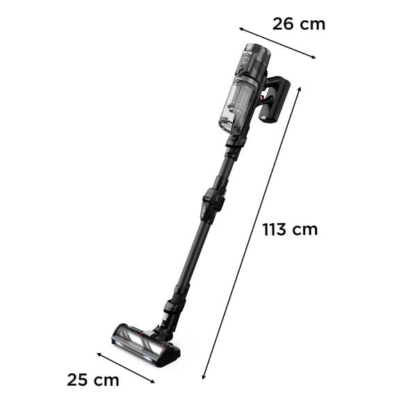 Rowenta X-Force Flex RH9L55E0 varsi-imuri & sähköharja 2-in-1-varsi-imuri Akku Kuiva Pussiton 0,65 L Musta
