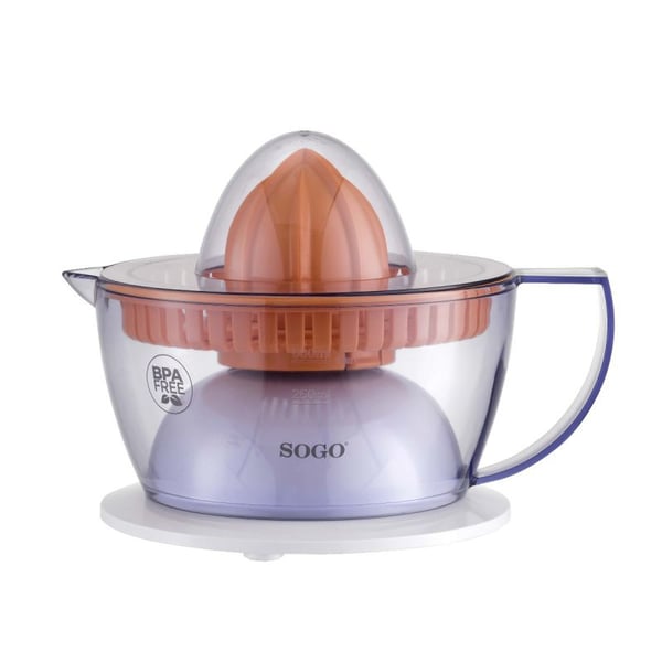 Sogo EXP-SS-5223 juicepress Handdriven juicepress 40 W Orange, Translucent