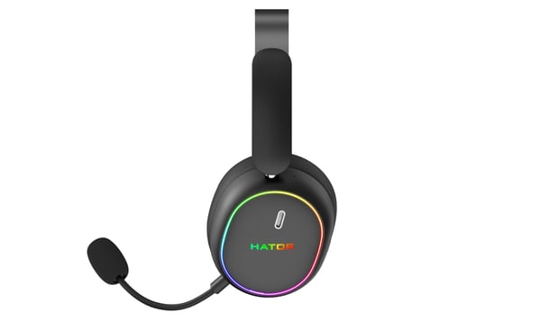 HATOR Phoenix 2 Wireless Kuulokkeet Langallinen & langaton Pääpanta Pelaaminen USB Type-C / USB Type-A Bluetooth Musta
